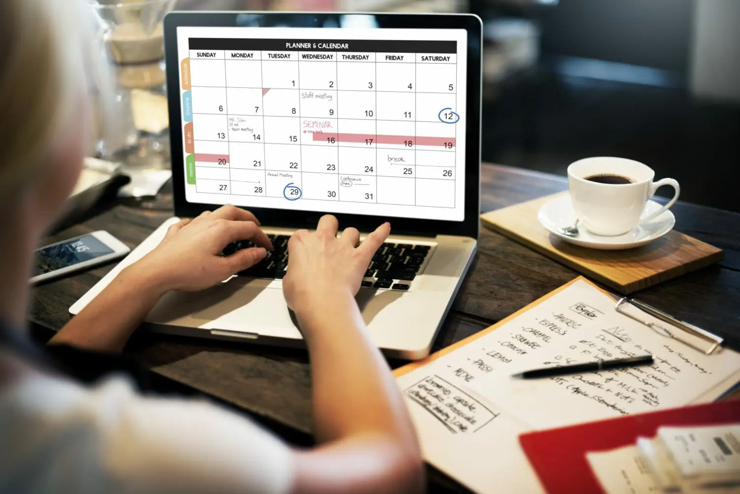 content calendar