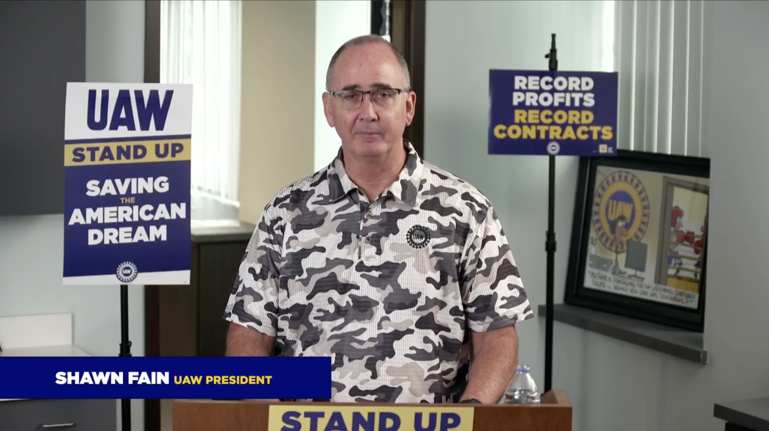 The United Auto Workers union has expanded strikes to include 38 parts distribution centers operated by General Motors and Stellantis.