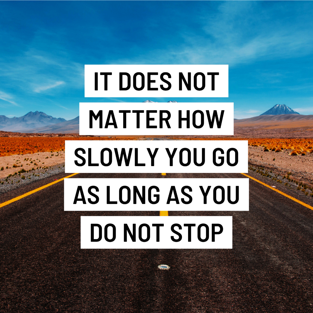 Never give in!