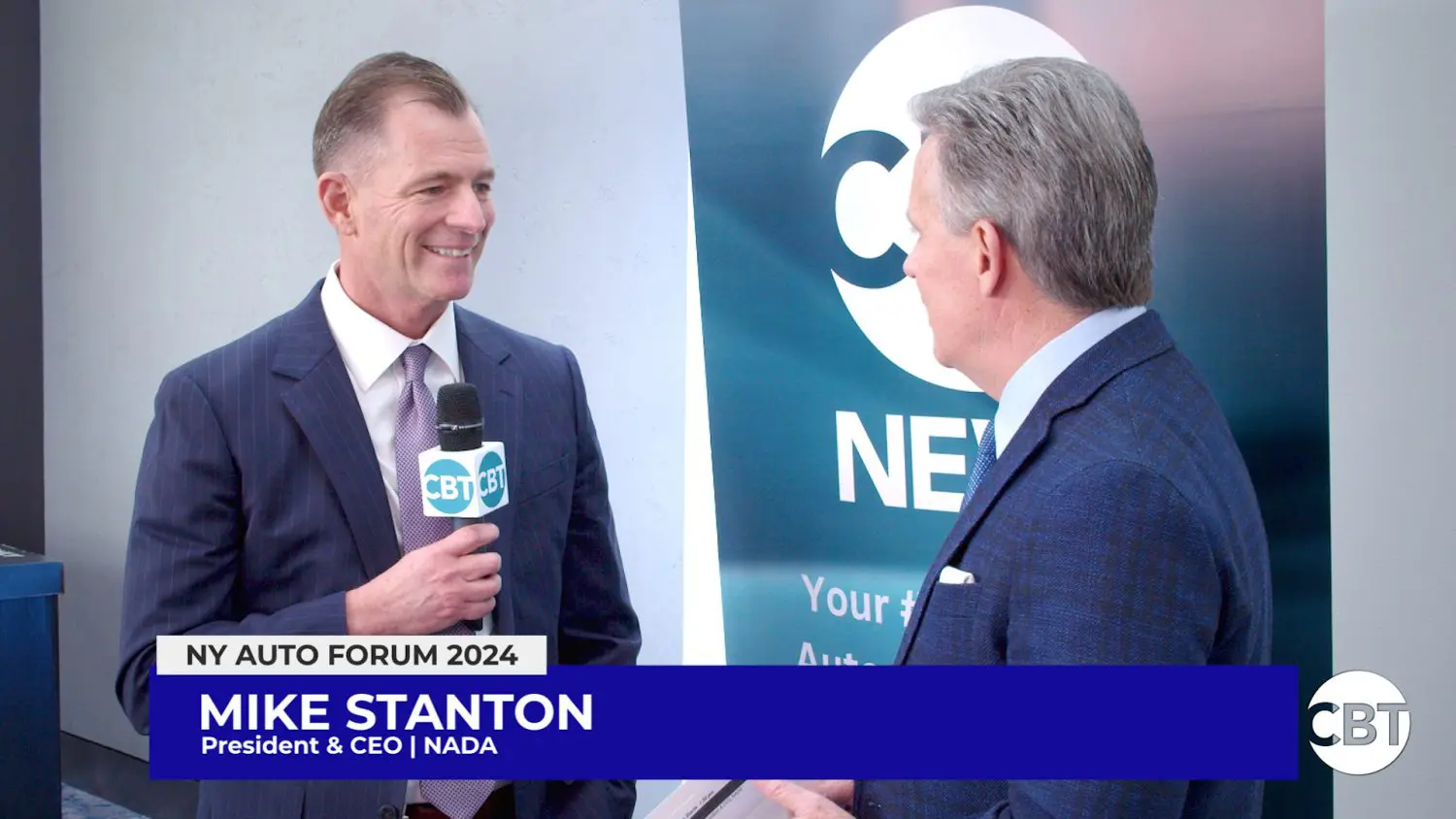 NADA CEO Mike Stanton highlights challenges facing EV adoption, including infrastructure, incentives, and affordability at this year's NYAF.