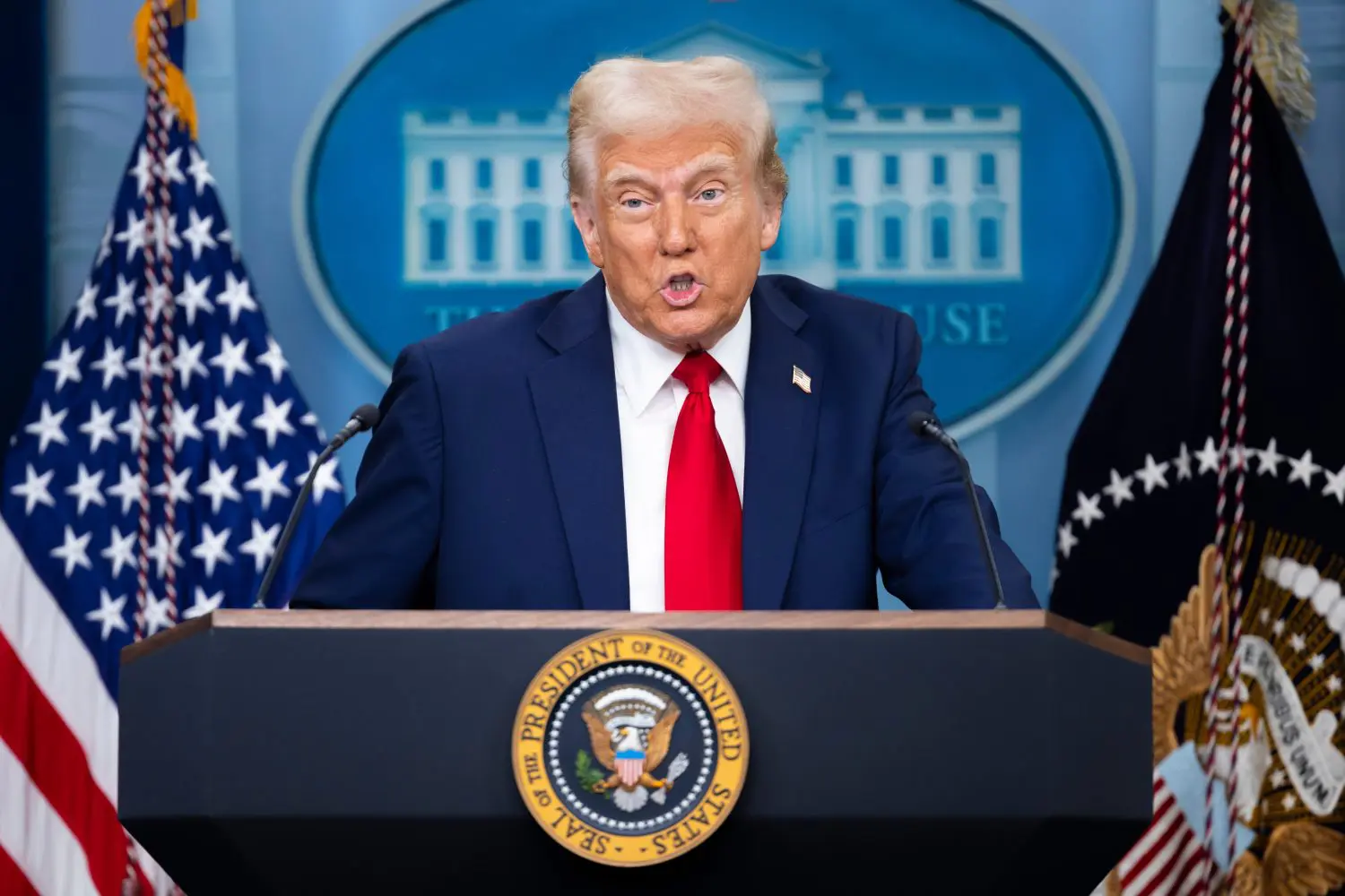 President Trump said he expects American consumers to shift toward U.S.-made vehicles as a 25% tariff takes effect next week.