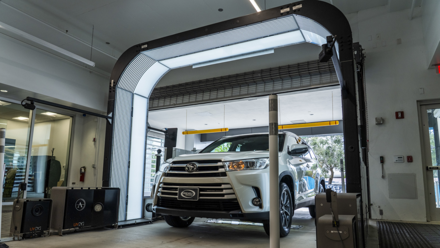 UVeye technology at the Murgado Brickell CDJR store in Miami, Florida.