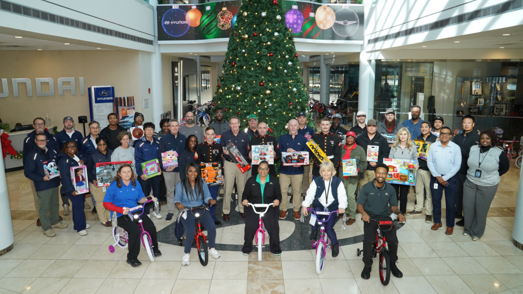 Hyundai Motor Manufacturing Alabama Team Members Donate Bicycles, Toys, and Funds to Marine Corps Toys for Tots