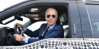 President Biden visits Ford plant for F-150 EV reveal Biden