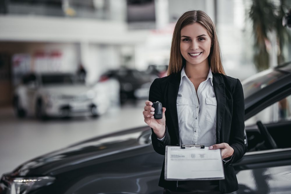 car saleswoman