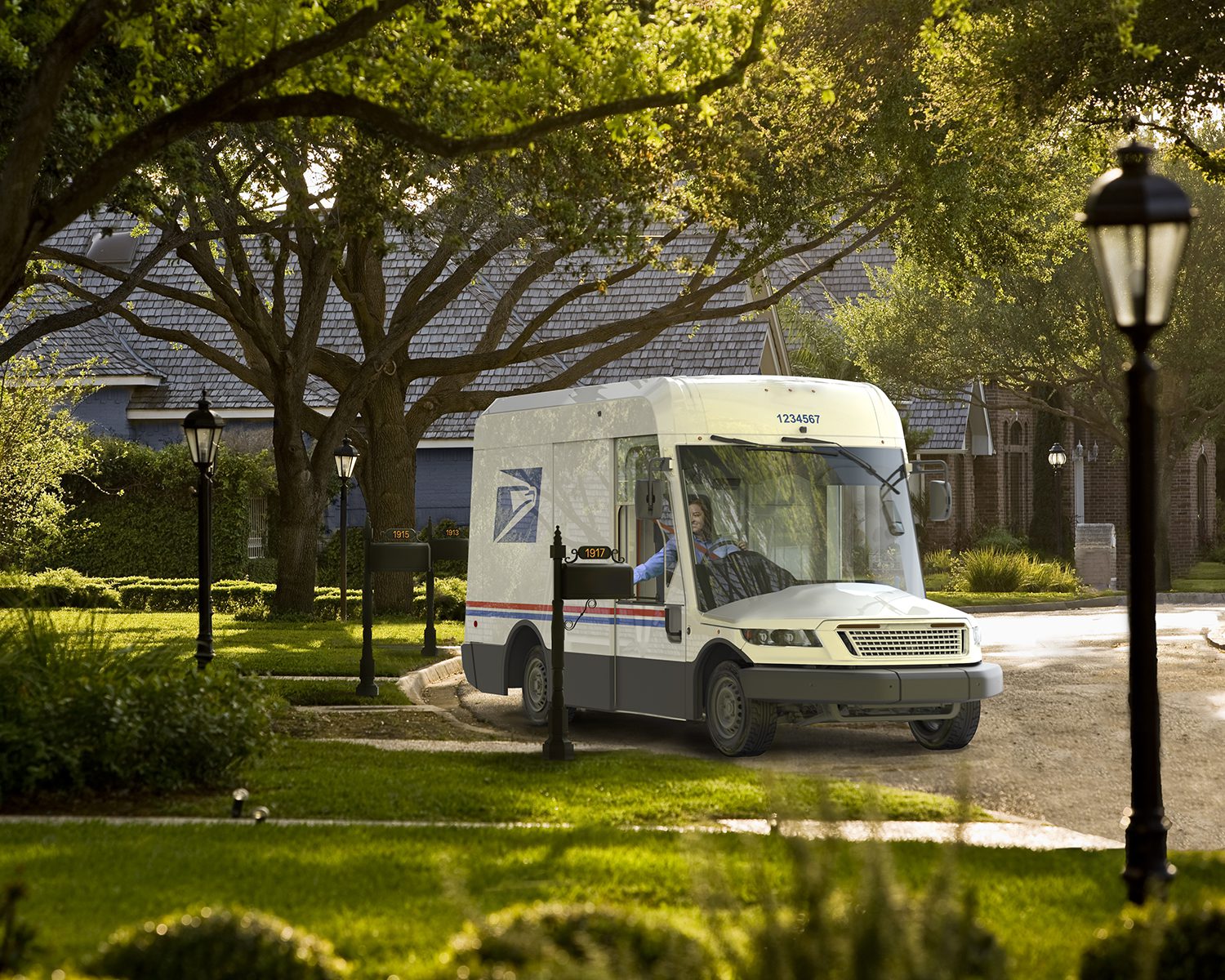 USPS vehicles