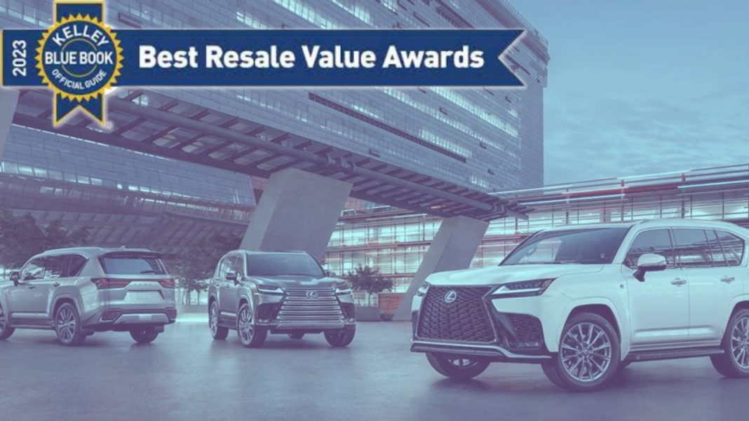 Winners of the 2023 Kelley Blue Book Best Resale Value Awards have been announced