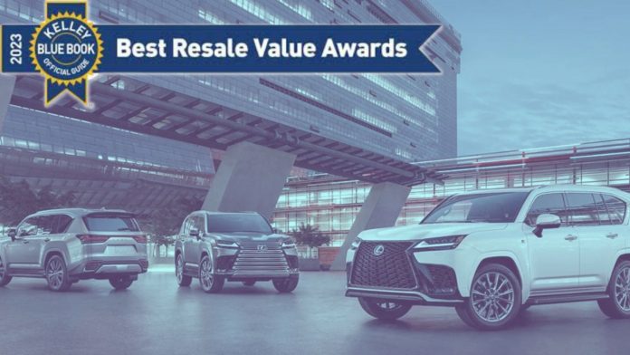 Winners of the 2023 Kelley Blue Book Best Resale Value Awards have