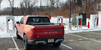 New software updates have merged Rivan’s navigation with Tesla’s Superchargers navigation Superchargers