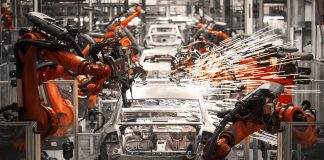 U.S. manufacturing output improves during first-quarter but slides in March U.S. manufacturing