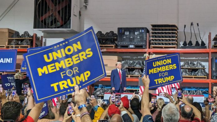 Donald Trump joined a United Auto Workers strike, where he criticized the electric vehicle push and laid out his own automotive agenda.