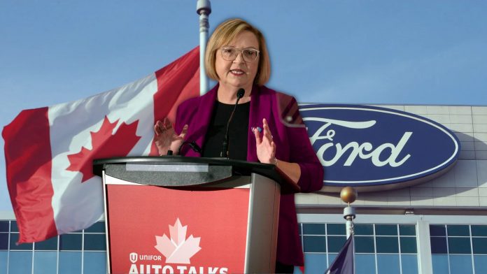 Ford and its Canadian autoworkers approved a new labor contract, preventing a strike that sets the stage for a similar action by the U.S. UAW