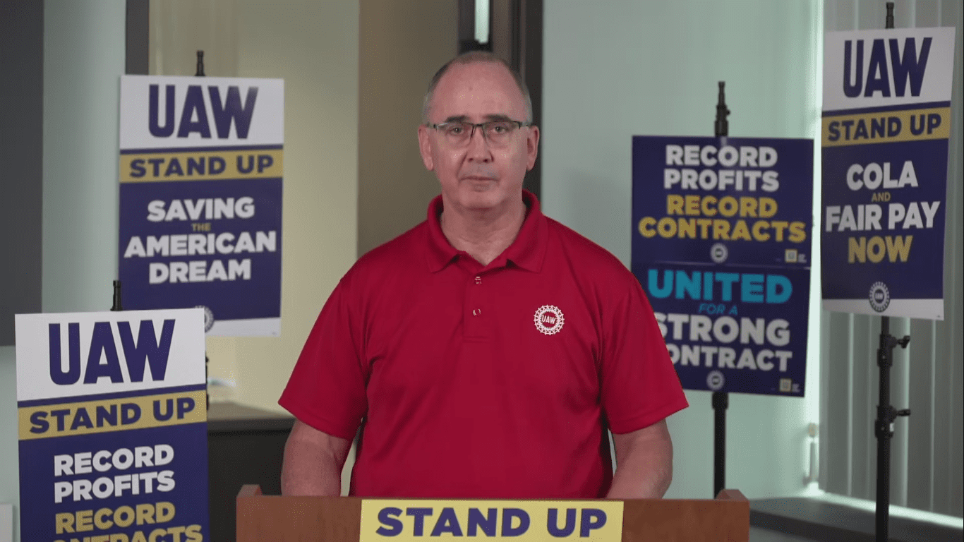 United Auto Workers chief Shawn Fain called on workers at two additional General Motors and Ford plants to strike during a livestream.