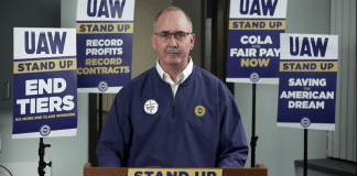 It’s official—the UAW is on strike At 10:00 p.m., over 40,000 viewers watched UAW president Shawn Fain on Facebook live as he laid out the preliminary strike strategy.