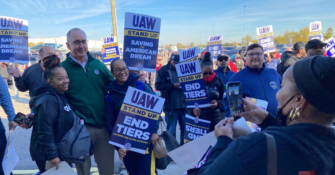 The UAW president informed members that the union would carry out its strike to demand even better deals despite offering record contracts. 