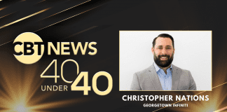 40 under 40 Honoree: Christopher Nations | Georgetown Infiniti Christopher Nations is the GM at Hi-Tech Motorcars Georgetown Infiniti and has shown his dedication to his craft for the past 15 years.
