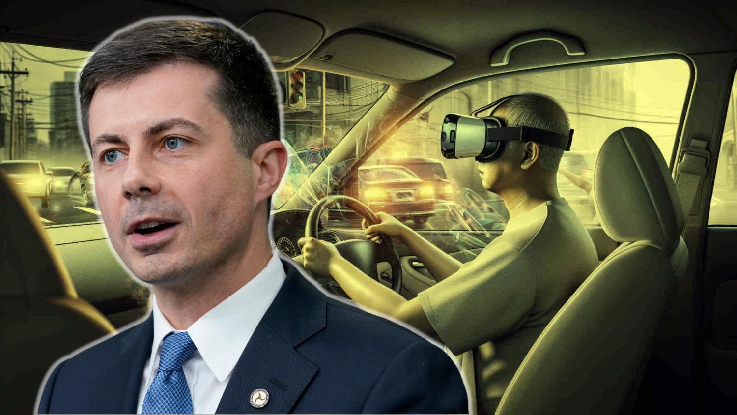 Pete Buttigieg warns drivers after a video emerged showing a man driving a Tesla Cybertruck while wearing Apple's Vision Pro headset