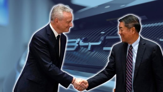 French Finance Minister has made a significant move by inviting China's well-known EV maker BYD to set up a factory in France.