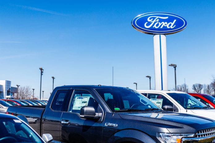 Ford reported a 2.4% decline in overall sales during April as tax season drew to a close but set a new monthly record with its hybrid lineup.