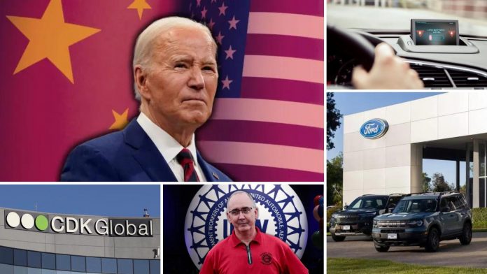 CDK Global halted operations due to a cyberattack, Ford updated its dealership program, and UAW workers approved new contracts.