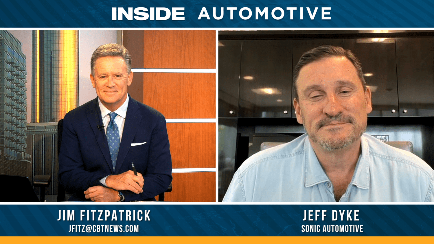 Joining us on the recent episode of Inside Automotive to talk more about that is Jeff Dyke, the President of Sonic Automotive.