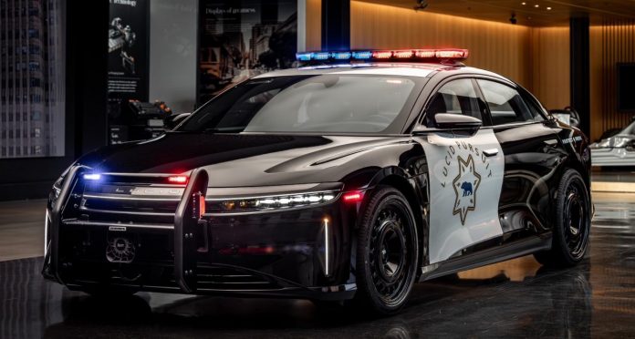 CHP tests Lucid Air sedan