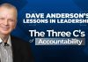 Become a stronger leader by mastering the three C’s of accountability Dave Anderson breaks down the three C's of accountability that will help leaders strengthen their leadership skills and effectiveness.
