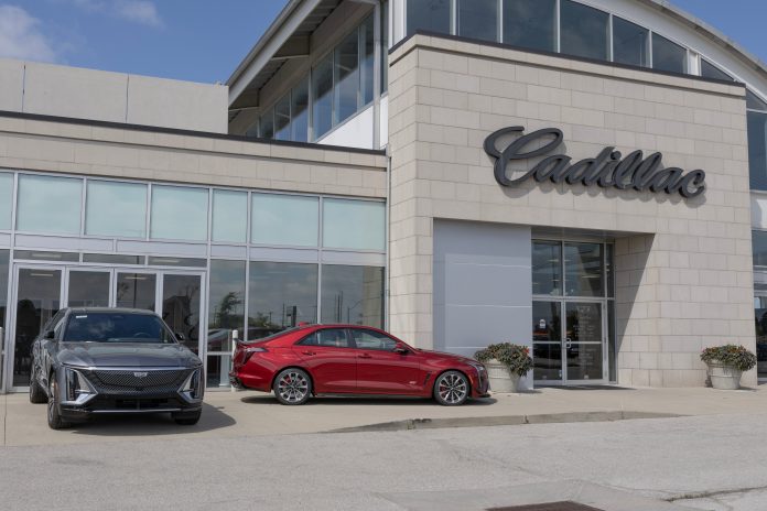 Cadillac is capturing a growing EV market share as more consumers, including a rising number of Tesla owners, switch to GM's luxury brand.