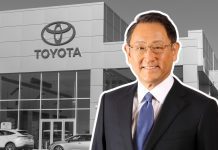 Akio Toyoda was re-elected Toyota chairman as the automaker advances a \$33B buyout bid, drawing scrutiny from overseas investors.