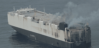 3,000 vehicles lost at sea as cargo ship sinks weeks after fire Photo By: US Coast Guard