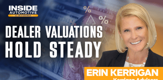 Dealership valuations hold firm despite inventory, tariff pressure — Erin Kerrigan | Kerrigan Advisors valuations