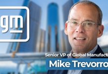 GM has recently promoted Mike Trevorrow to Senior Vice President of Global Manufacturing, effective immediately.