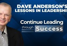 Dave Anderson explores the third temptation faced by successful organizations: leaders who stop leading from the front.
