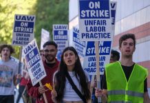 The UAW staged a march and rally on Thursday in Dearborn to protest Cleveland Cliffs’ decision to lay off more than 500 workers.