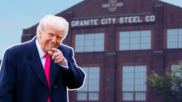 Trump blocks U.S. Steel plant closure in Granite City, ensuring operations continue while union demands binding commitments for workers.