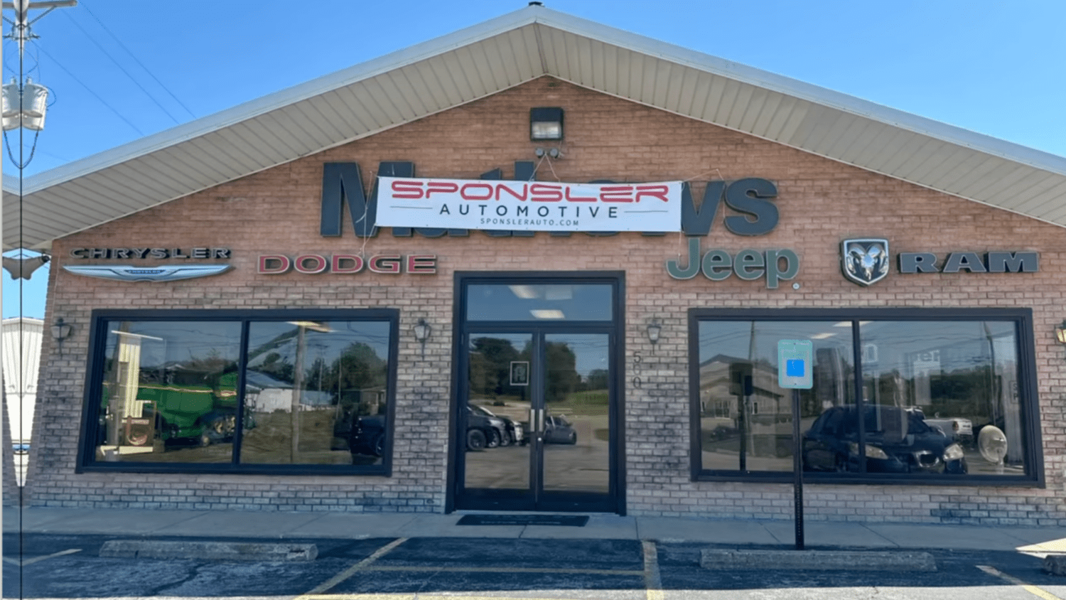 Sponsler Automotive acquires Mathews CDJR of Mount Vernon, renames it Sponsler CDJR