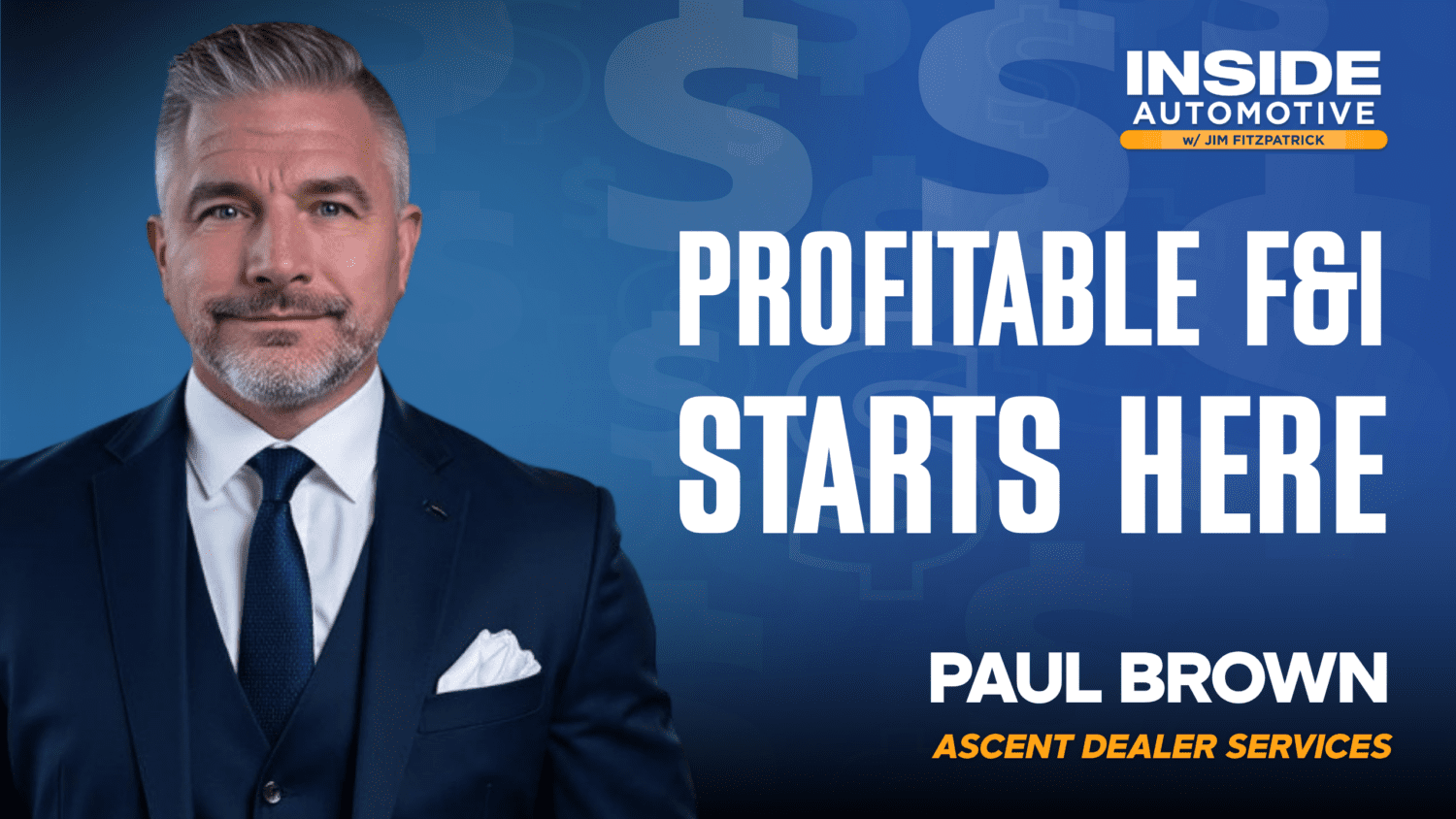 Join Paul Brown on F&I Today as he shares strategies for enhancing customer satisfaction and dealership performance in finance operations.