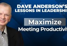 3 phases to maximize meeting productivity meeting, Anderson