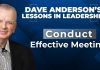 How dealers can maximize meeting productivity meeting, Anderson