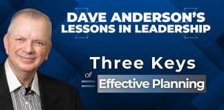 Dave Anderson on the three keys to strategic planning Dave Anderson, planning