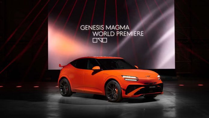 Hyundai unveiled the electric GV60 Magma