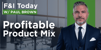Maximize your F&I product mix to boost CSI and long-term profit Paul Brown explains how the right F&I product mix and knowledgeable staff boost dealer profitability, customer satisfaction, and long-term wealth.