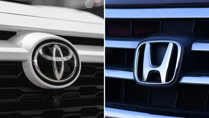 Honda sales fell sharply in November while Toyota posted gains, highlighting diverging results driven by hybrids, trucks and supply constraints.