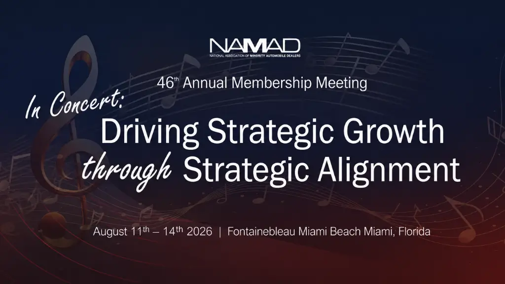 National Association of Minority Automobile Dealers Announces 46th Annual Conference in Miami