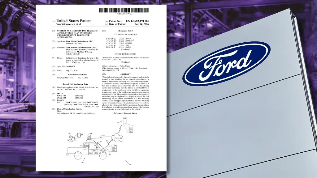 Ford files patent for smart tool tracking system in vehicles