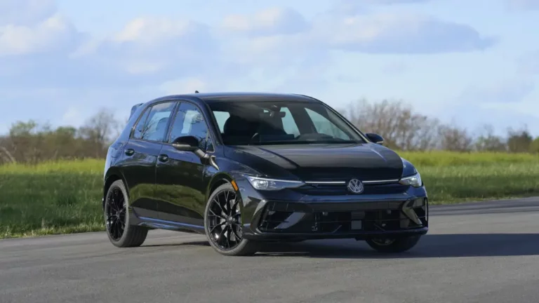 The 2025 Volkswagen Golf R is Mercury Insurance’s Most Affordable Sedan/Coupe to insure for 2026. Photo courtesy of Volkswagen US.