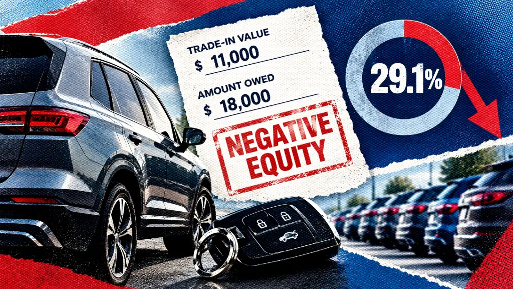 Negative equity hits 29.1% of trade-ins, rollover loans top $57,000