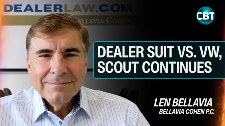 Len Bellavia breaks down the legal fight over Scout Motors’ sales model