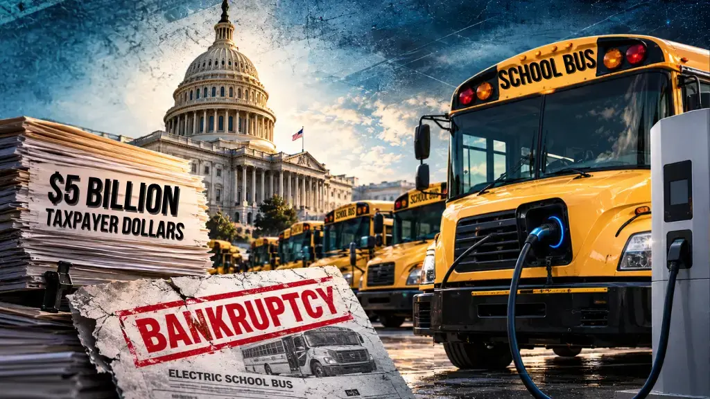 $5 billion electric school bus failure exposed - green new scam